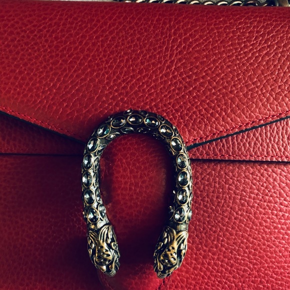 🎊SOLD🎊Gucci Hibiscus Red Dionysus Calfskin Bag - Picture 3 of 11